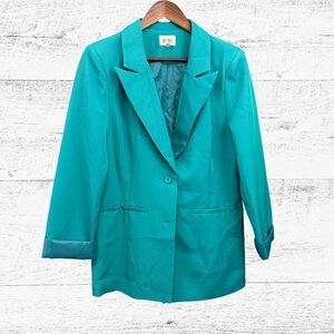 BiBi Vibrant Teal Suit Jacket